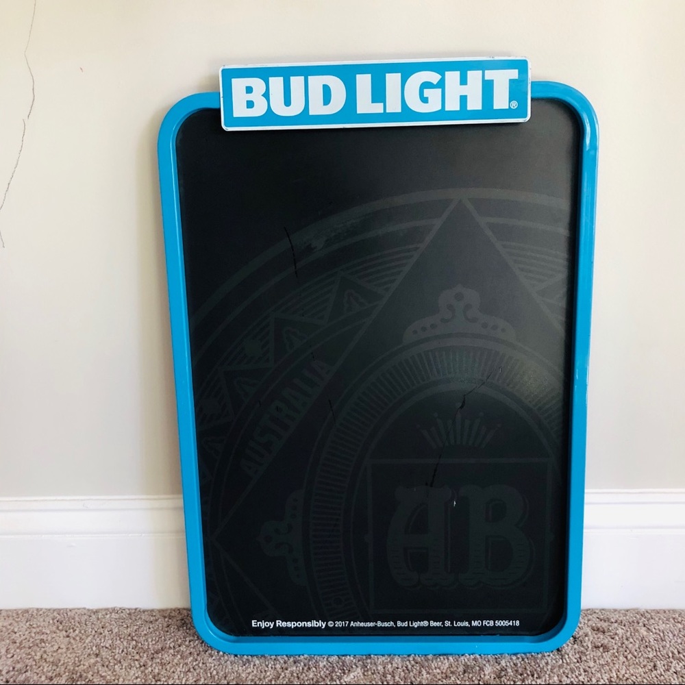 Vintage Budlight Chalkboard